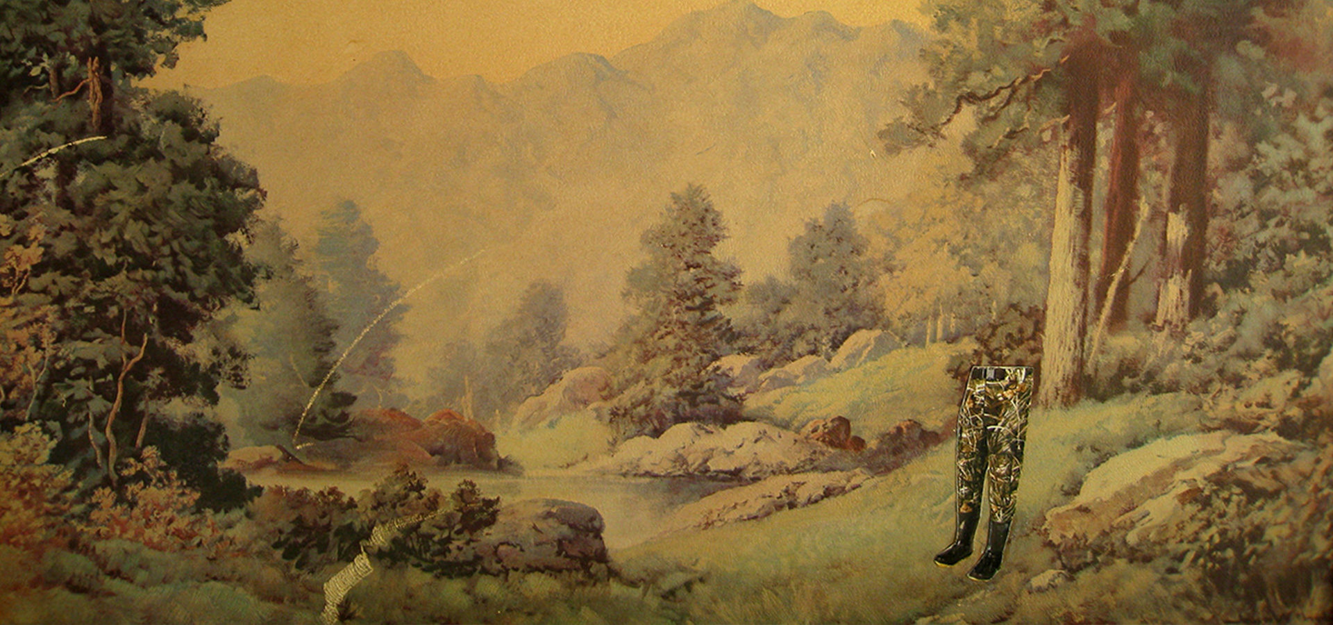 Hanna Rose Shell, "Hunter's Paradise", mixed media, 2012.